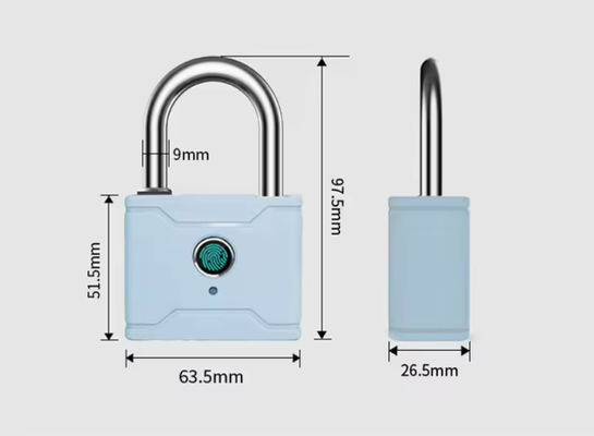 IP55 Combinação de cadeado à prova d'água de impressões digitais para mochila
