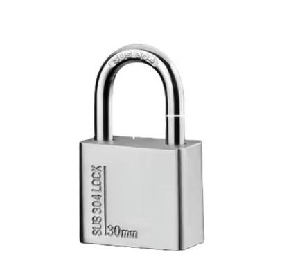 60MM 30MM 304 aço inoxidável cadeado com chave igual à prova de ferrugem 100 pacotes