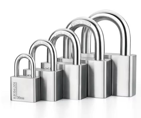 60MM 30MM 304 aço inoxidável cadeado com chave igual à prova de ferrugem 100 pacotes