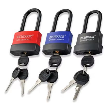 Isolamento de cadeado longo Bloqueio de segurança Prateleiras de plástico Casing Ferro 80mm