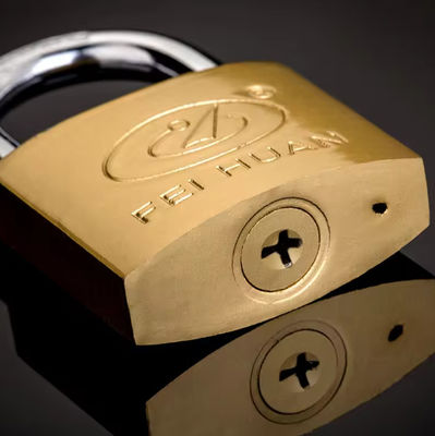 Caixa de ferramentas de cadeado de cobre de imitação antirruda 38 mm Logotipo personalizado
