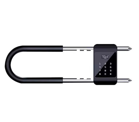 Impressão digital inteligente, cadeado em forma de U, carga USB, alta segurança