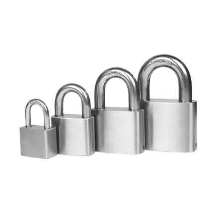 Fechadura de segurança de prata fechadura de aço inoxidável fechaduras mini fechados de 25 mm