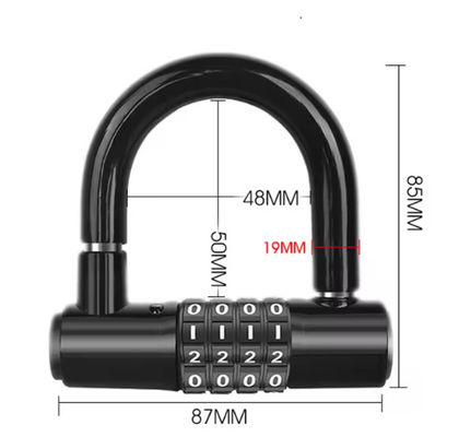 Password Chain Motorcycle Bicicleta cadeado anti roubo com fechaduras em U