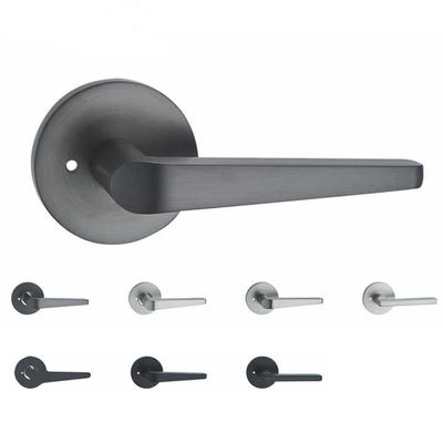 Fechaduras e alças de portas interiores de aço inoxidável com design de cilindro único